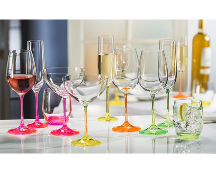 340 ml neon cocktailglazen - veel van 4