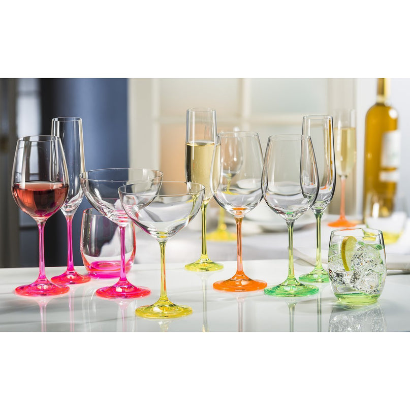 340 ml neon cocktailglazen - veel van 4
