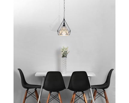 Metal hanglamp "Alex" D: 29 cm zwart