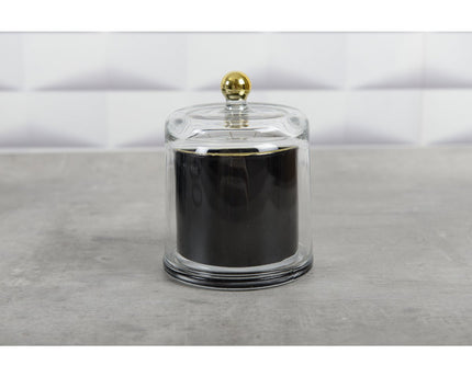Zwart en gouden bel kaarsen tonka parfum