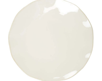 Rosa witte platte plaat 27x27x2.8cm