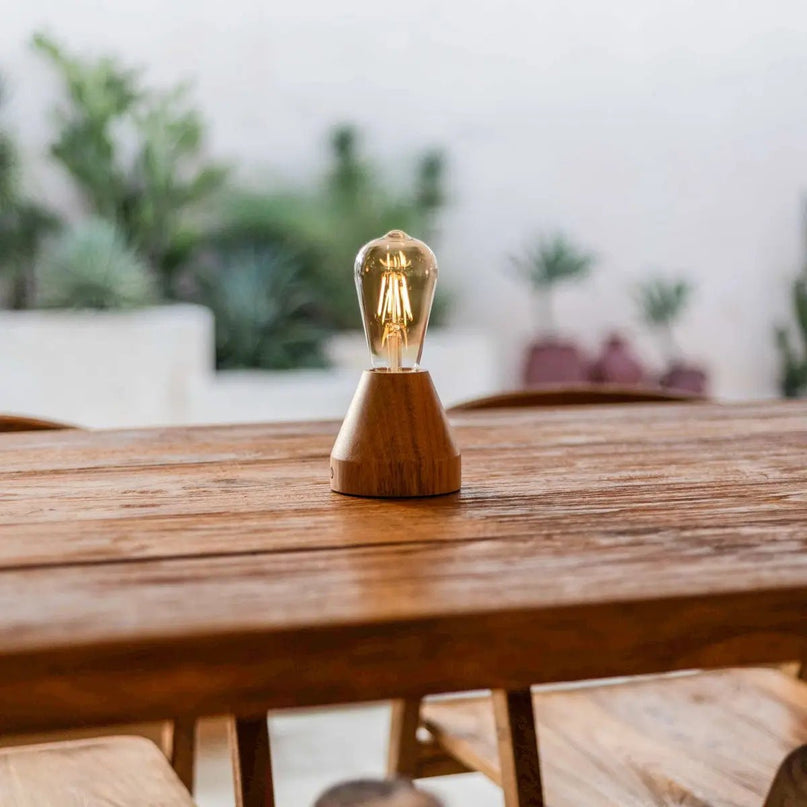 Zavi lichtbruin oplaadbare LED-tafellamp-draadloos, dimbare, 60-uur batterij