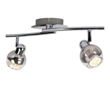 2 LED wand- en plafondlampen "Boccia"