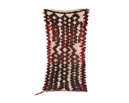 Zuiver wollen Marokkaans Berber-tapijt 74 x 164 cm