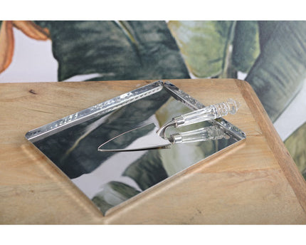 Mampered rechthoekige lade Mirror Effect 30.5x21x1.25cm