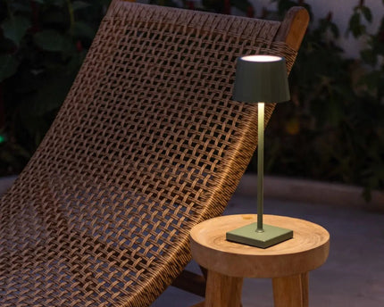 William Sage groene oplaadbare tafellamp – USB-C, dimbaar, batterij met een levensduur van 120 uur