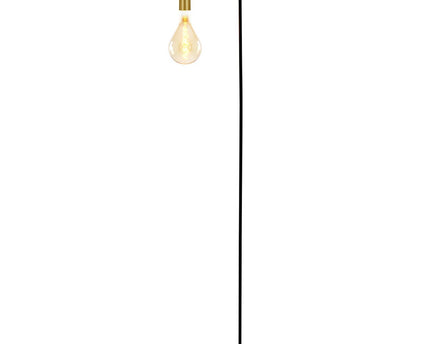 Staande lamp "Modo" gemaakt van metaal in zwarte, versies in goud, E27 -aansluiting, tafellamp voor woonkamer, eetkamer, keuken, gang, gang of kantoor, 150 High
