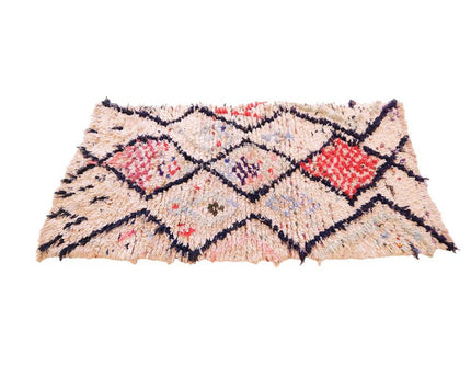 Zuiver wollen Marokkaans Berber-tapijt 85 x 172 cm