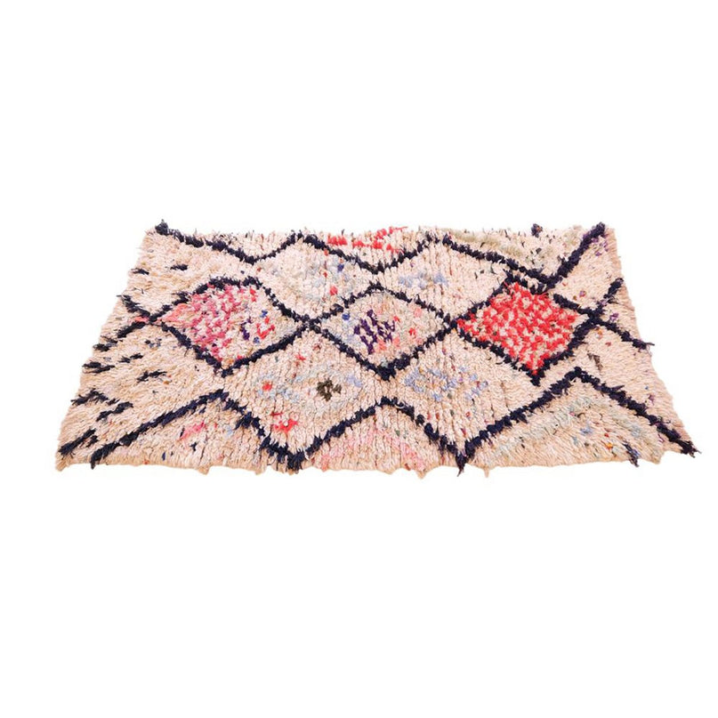 Zuiver wollen Marokkaans Berber-tapijt 85 x 172 cm
