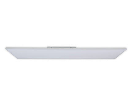 LED -paneel plafondlicht "Carente" lengte 119,5 cm, frameless, vele functies, gemaakt van metaal en plastic, witte, geïntegreerde LED's