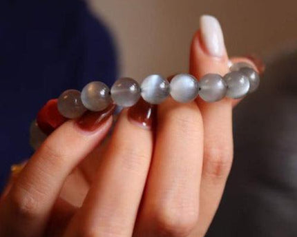 Labradoriet kralen armband met boeddhisme gelukkige charms