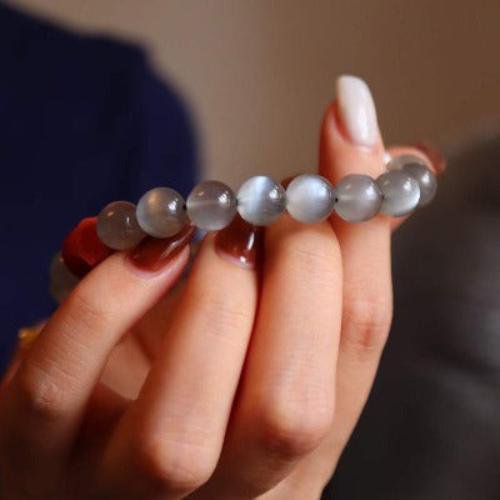 Labradoriet kralen armband met boeddhisme gelukkige charms
