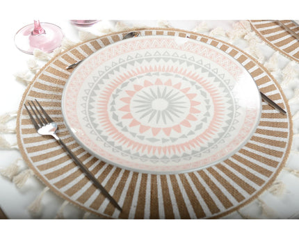 Witte Aztec -plaat hieronder