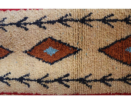 Zuiver wollen Marokkaans Berber halkleed 73 x 343 cm