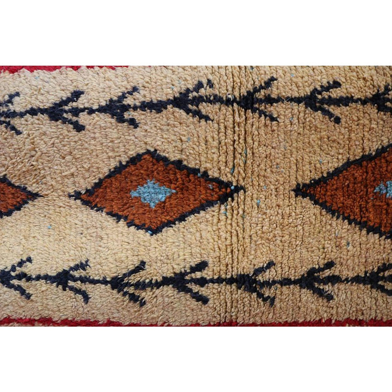 Zuiver wollen Marokkaans Berber halkleed 73 x 343 cm