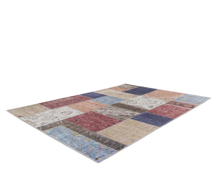 Patchwork tapijt afwerking Engels naaien caravan