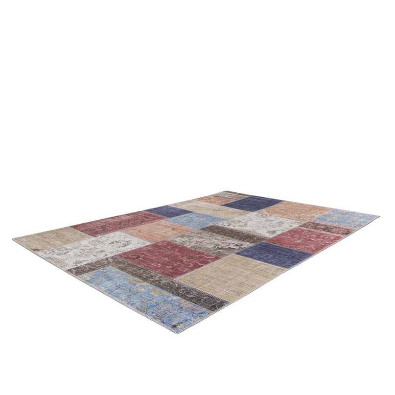 Patchwork tapijt afwerking Engels naaien caravan