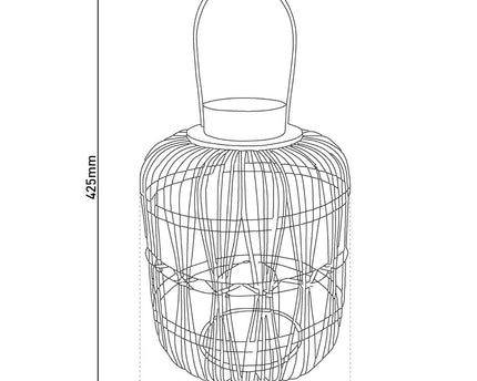 LED Decol Light "Korbinian" H: 42,5 cm