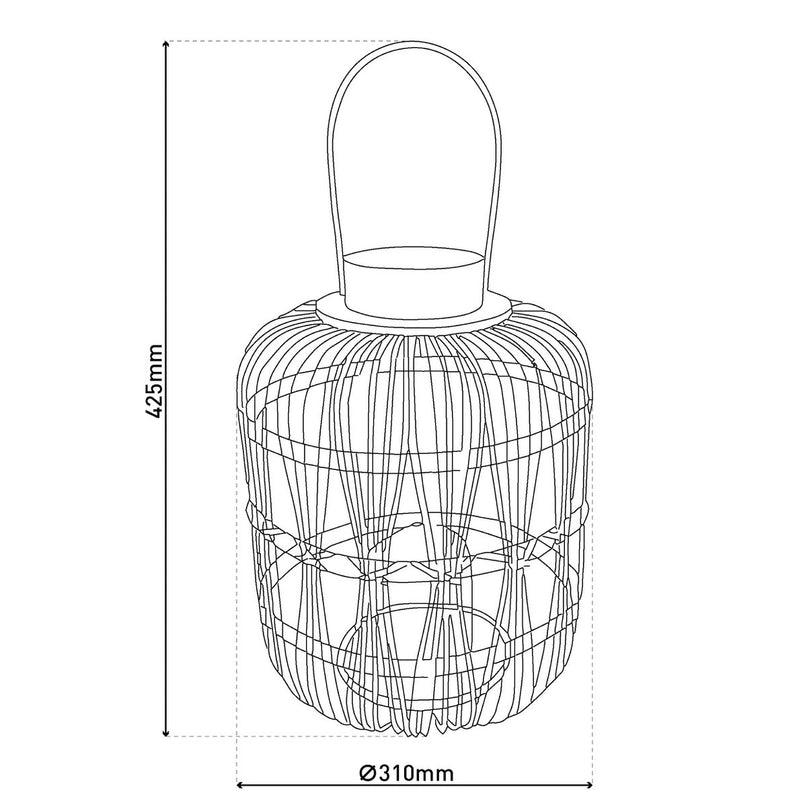 LED Decol Light "Korbinian" H: 42,5 cm