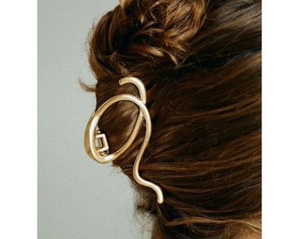 Muzieksnoer grote klauw metalen haarclips