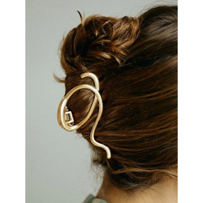 Muzieksnoer grote klauw metalen haarclips