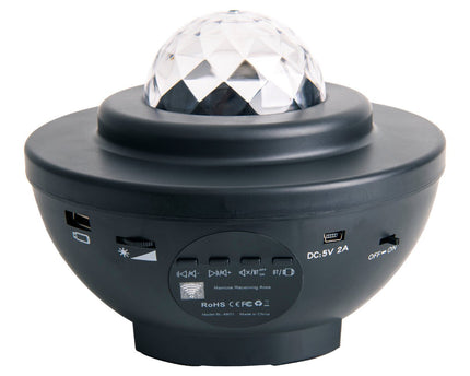 Atmosferische Galaxy LED -projector, decoratieve verlichting gemaakt van plastic, kleurrijke, geïntegreerde LED, voor binnen