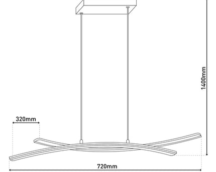 LED-hanglamp "Theo"