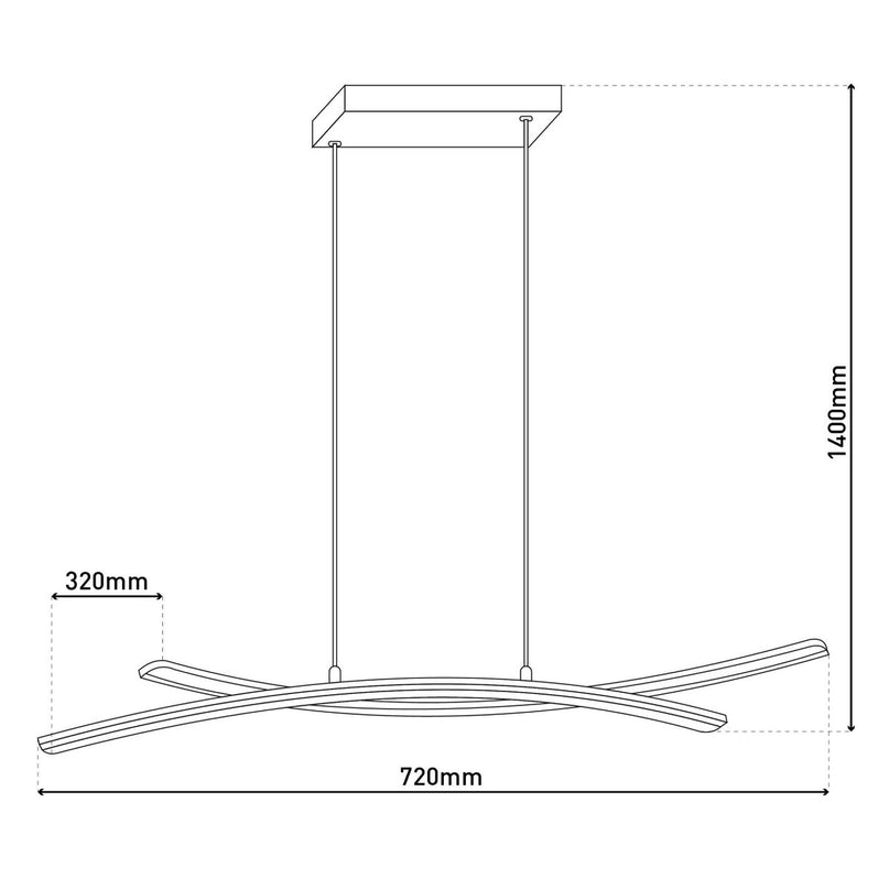 LED-hanglamp "Theo"