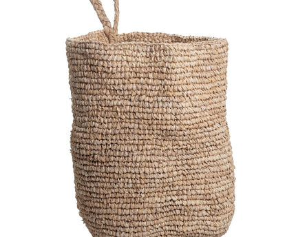 Wandmand UTARA Hangende opbergmand gemaakt van Raffia