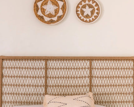 Wanddecoratie | Wandmand | Decoratieve schaal GUMA van bananenvezel (2 maten)