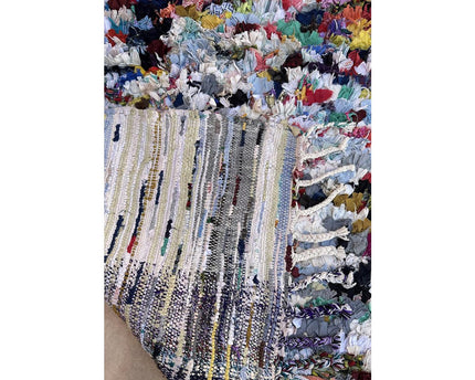Marokkaans Berber-tapijt van gerecycled textiel 117 x 159 cm