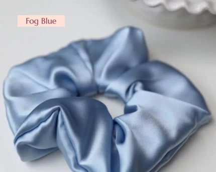 Luxe 100% zijden haarscrunchie - 6 cm breed