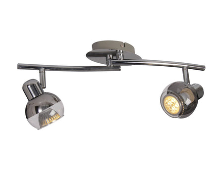 2 LED wand- en plafondlampen "Boccia"