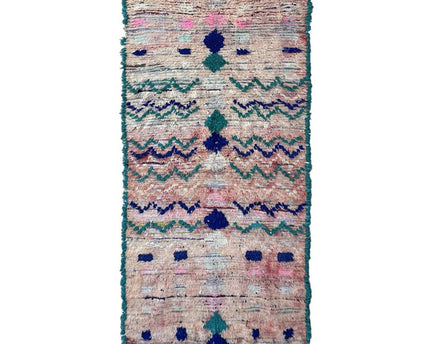 Zuiver wollen Marokkaans Berber-tapijt 115 x 239 cm