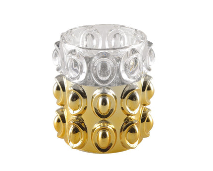 Half gouden bubbelkaarshouder