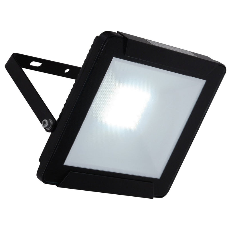 LED Outer Lamp "Spotlight" 30W, gemaakt van metaal en glas in het zwart, met geïntegreerde LED