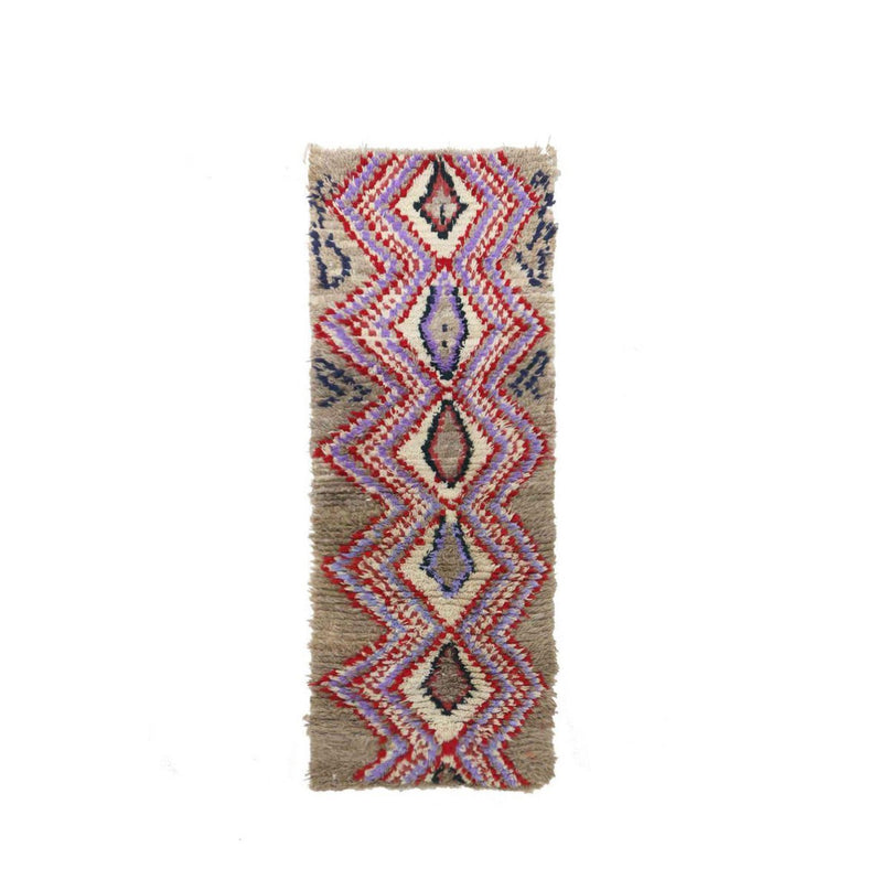 Zuiver wollen Marokkaans Berber halkleed 72 x 190 cm