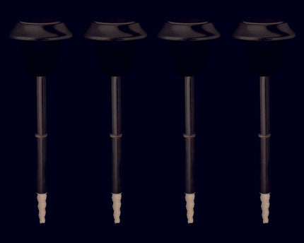 Set van 4 LED buitenlampen met grondpen