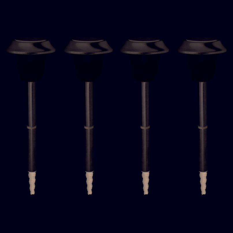 Set van 4 LED buitenlampen met grondpen