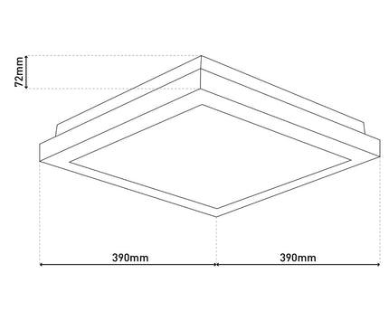 LED plafondlamp "Madrid"