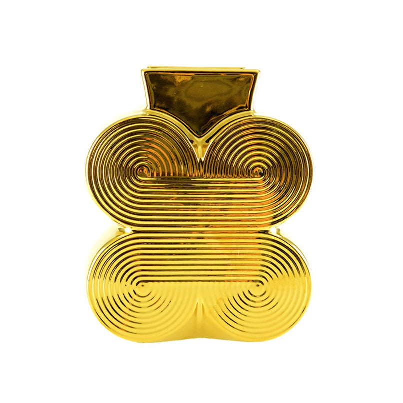Briljante gouden vaas klein model 13x7x15cm