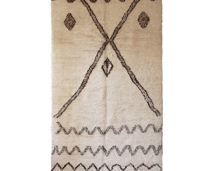 Zuiver wollen Marokkaans Berber-tapijt 195 x 311 cm