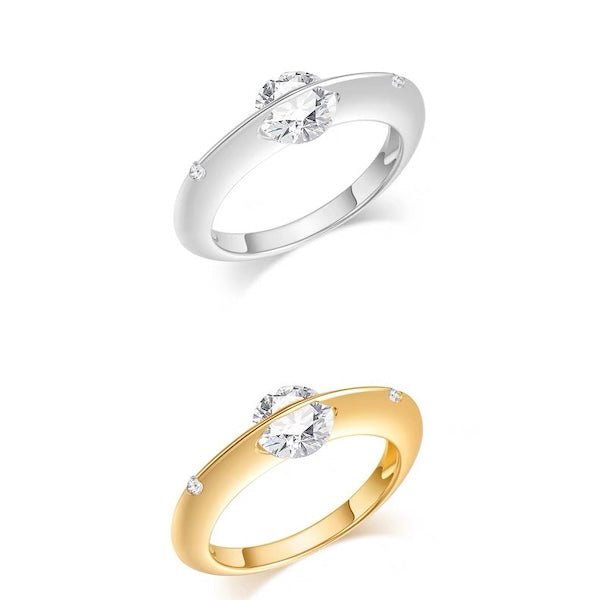 Uniek ontwerp twinkled star ringen