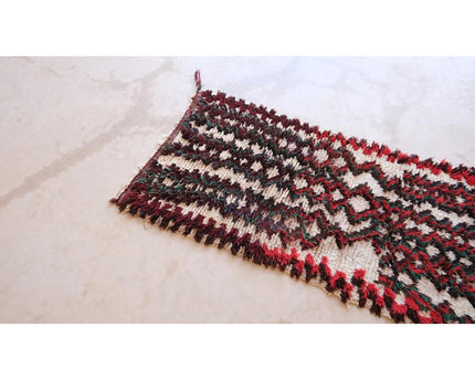 Zuiver wollen Marokkaans Berber-tapijt 74 x 164 cm
