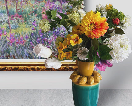 Zijden Bloemen met  Lemon Juice Vase H：37cm