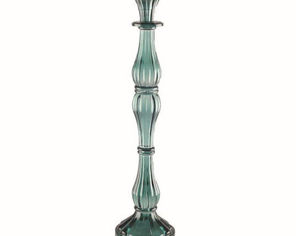 Turquoise kandelaar groot model H41cm
