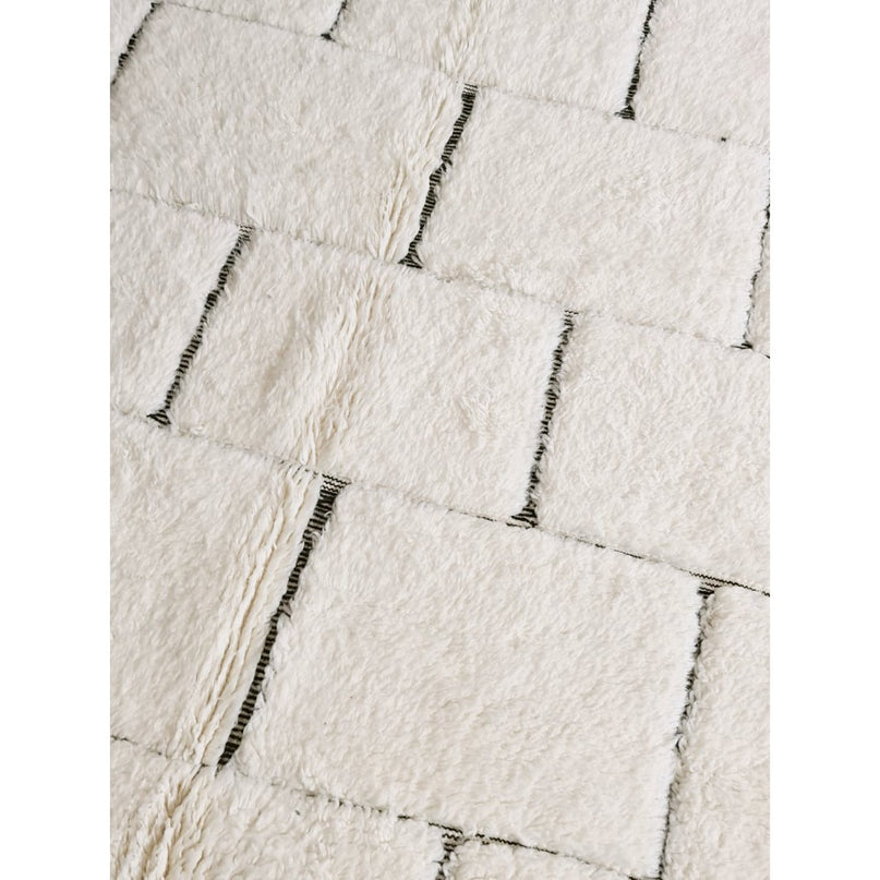 Berber vloerkleed Beni Ouarain zuivere wol 153 x 263 cm