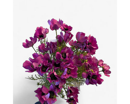 3D real touch chrysanthemum purple | Zijden kunstbloem | Lengte 52cm  1pcs