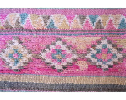 Zuiver wollen Marokkaans Kelim Berber tapijt 155 x 363 cm