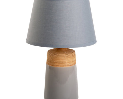 Keramische tafellamp "Talia", tafellamp gemaakt van keramiek, beige/grijs, met E14 -aansluiting, voor eetkamer, woonkamer, gang of kantoor, 31 cm hoog